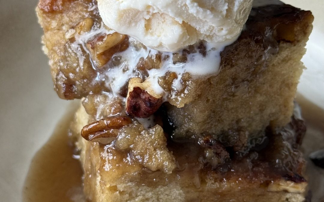 Spiced Pecan Sourdough Pudding
